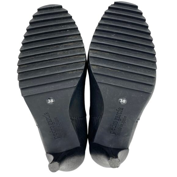 Pedro Garcia Yoad Justine Heeled Chelsea Boots Booties in Black Leather, Size 8 - Picture 14 of 14